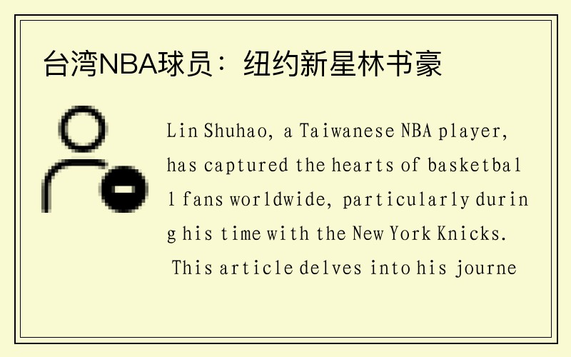 台湾NBA球员：纽约新星林书豪